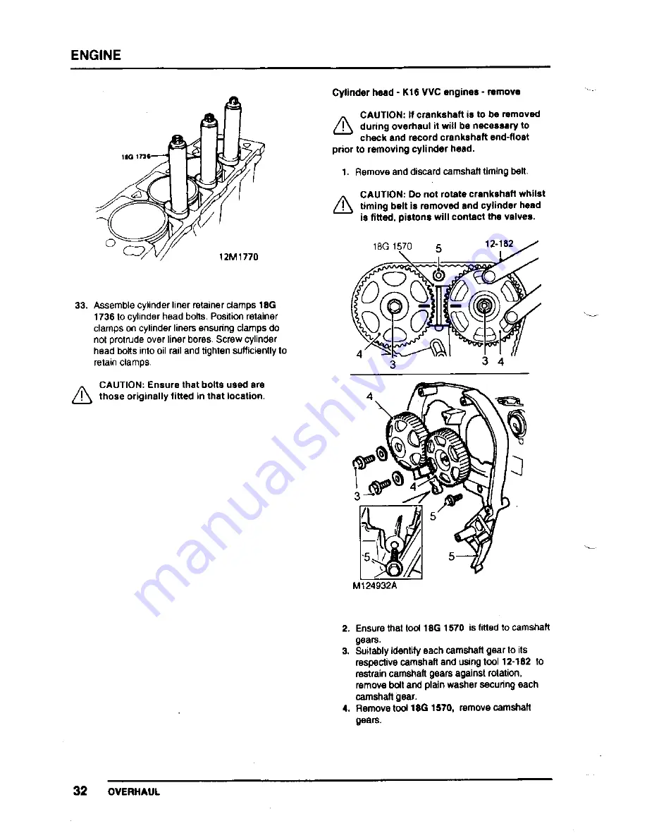 Lotus Elise 2001 Service Notes Download Page 164