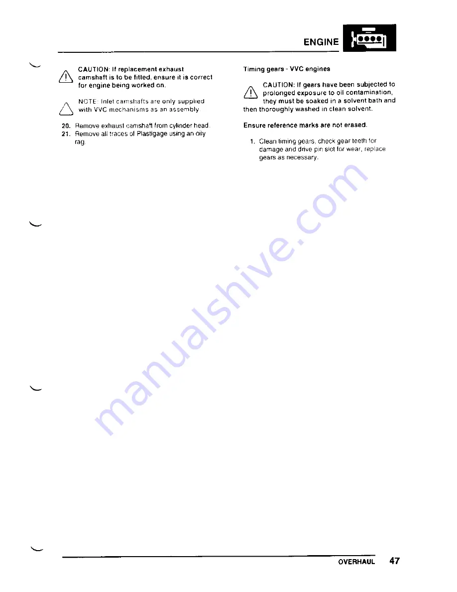 Lotus Elise 2001 Service Notes Download Page 212