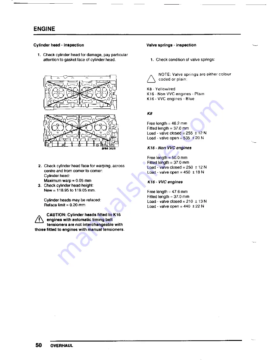 Lotus Elise 2001 Service Notes Download Page 215