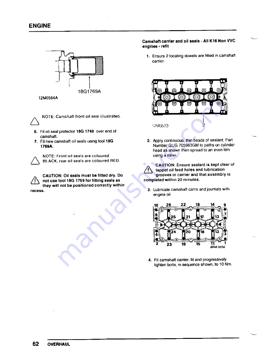 Lotus Elise 2001 Service Notes Download Page 225