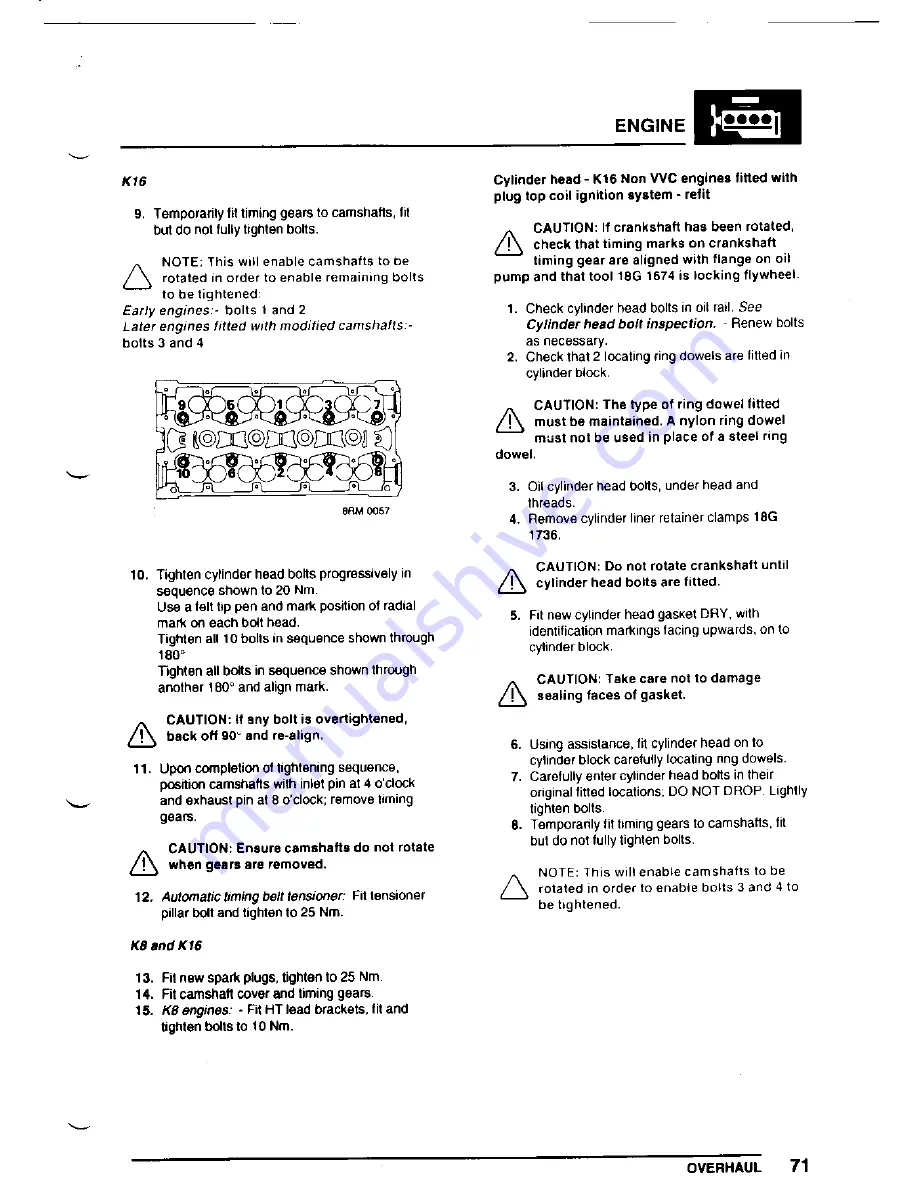 Lotus Elise 2001 Service Notes Download Page 234