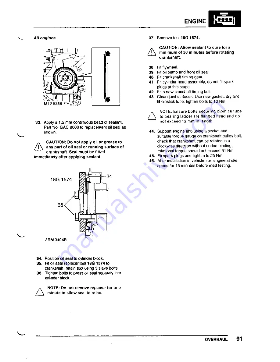 Lotus Elise 2001 Service Notes Download Page 255