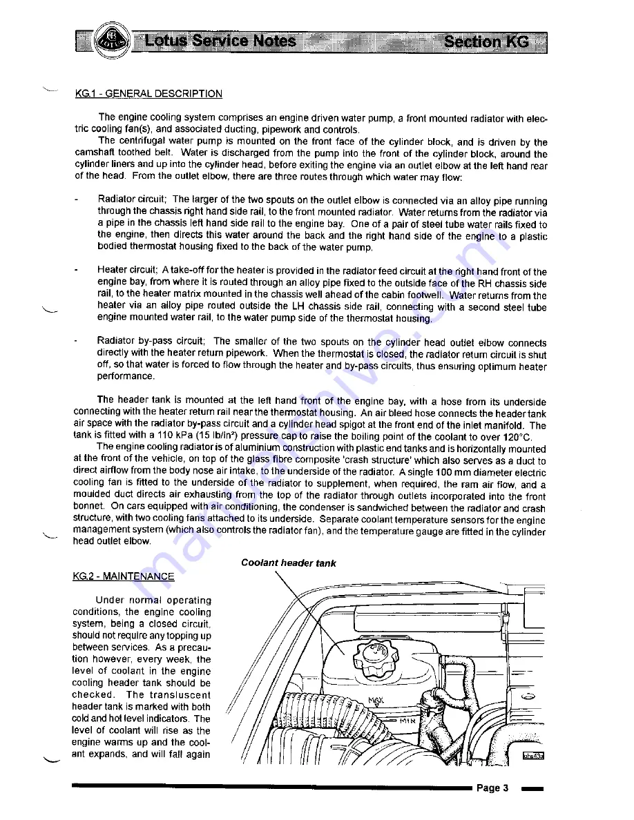 Lotus Elise 2001 Service Notes Download Page 401