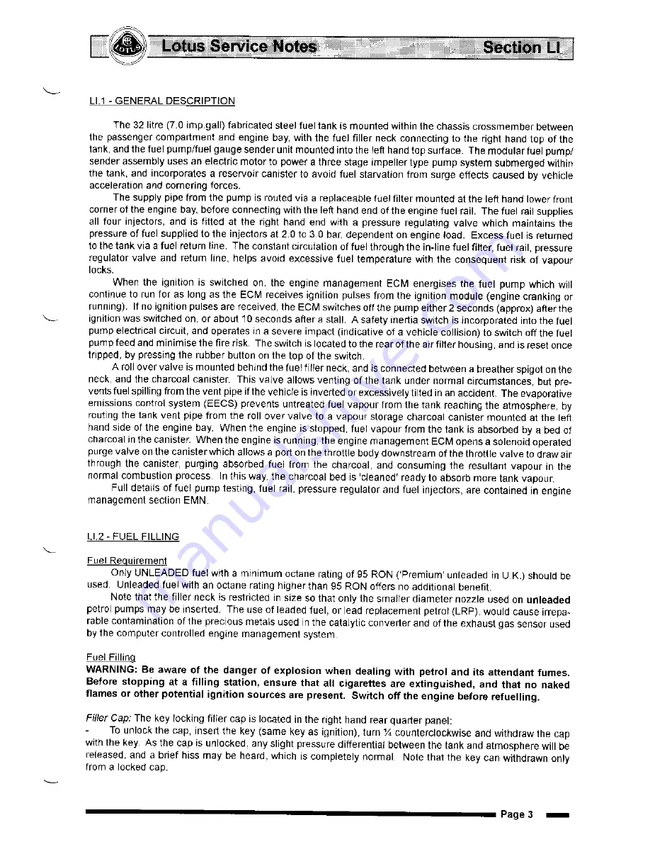 Lotus Elise 2001 Service Notes Download Page 410