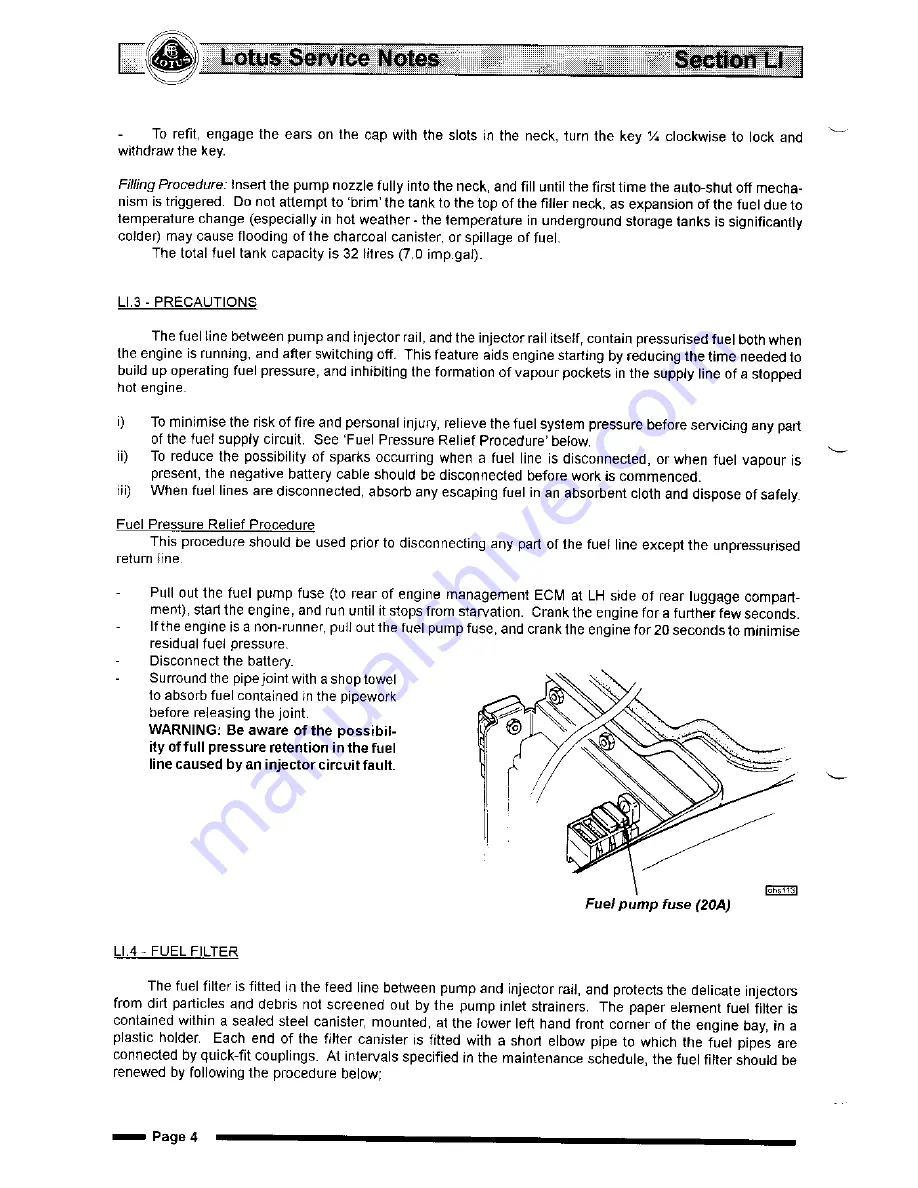 Lotus Elise 2001 Service Notes Download Page 411