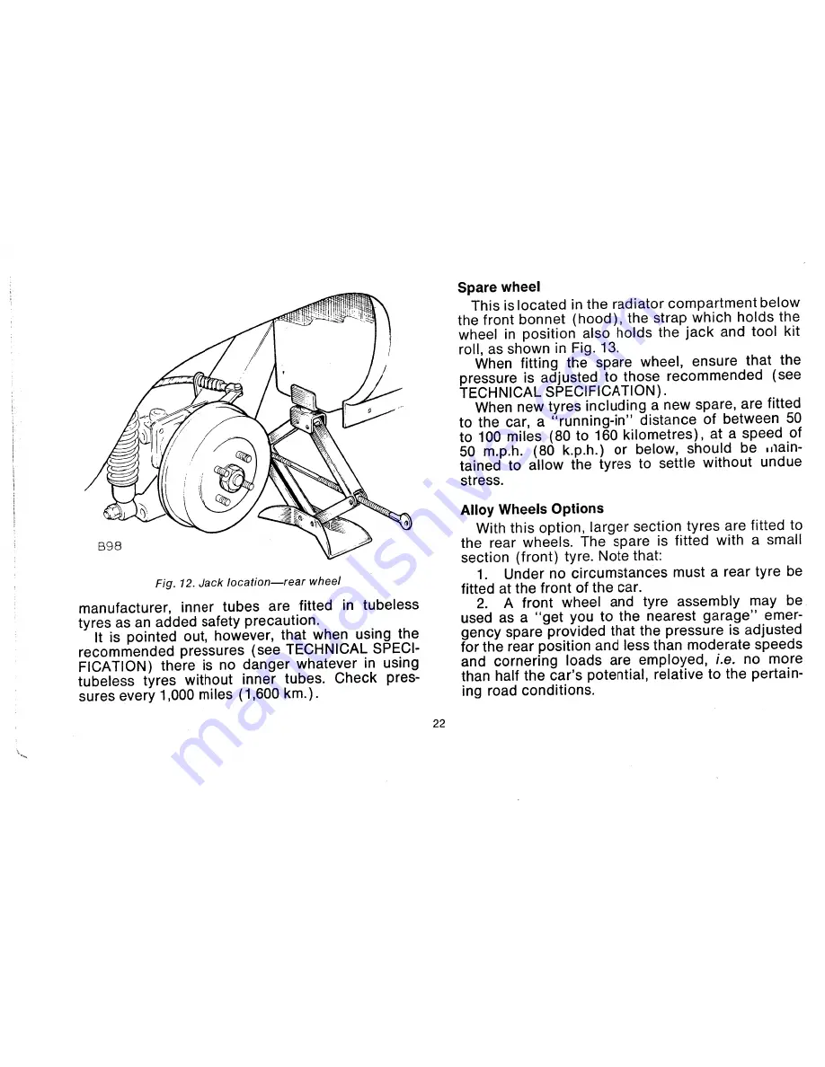 Lotus Europa Twin Cam Owner'S Handbook Manual Download Page 21