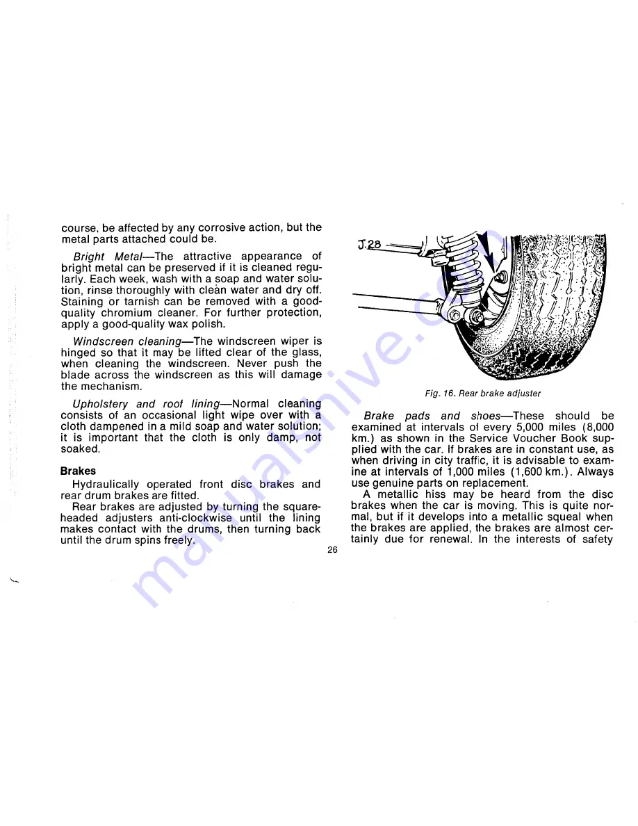 Lotus Europa Twin Cam Owner'S Handbook Manual Download Page 25