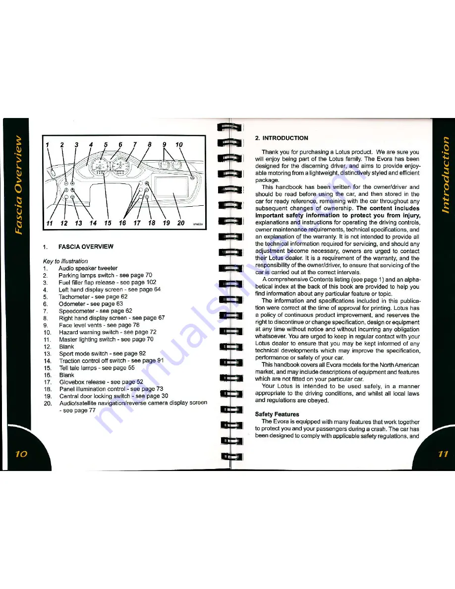 Lotus Evora 2010 Скачать руководство пользователя страница 6