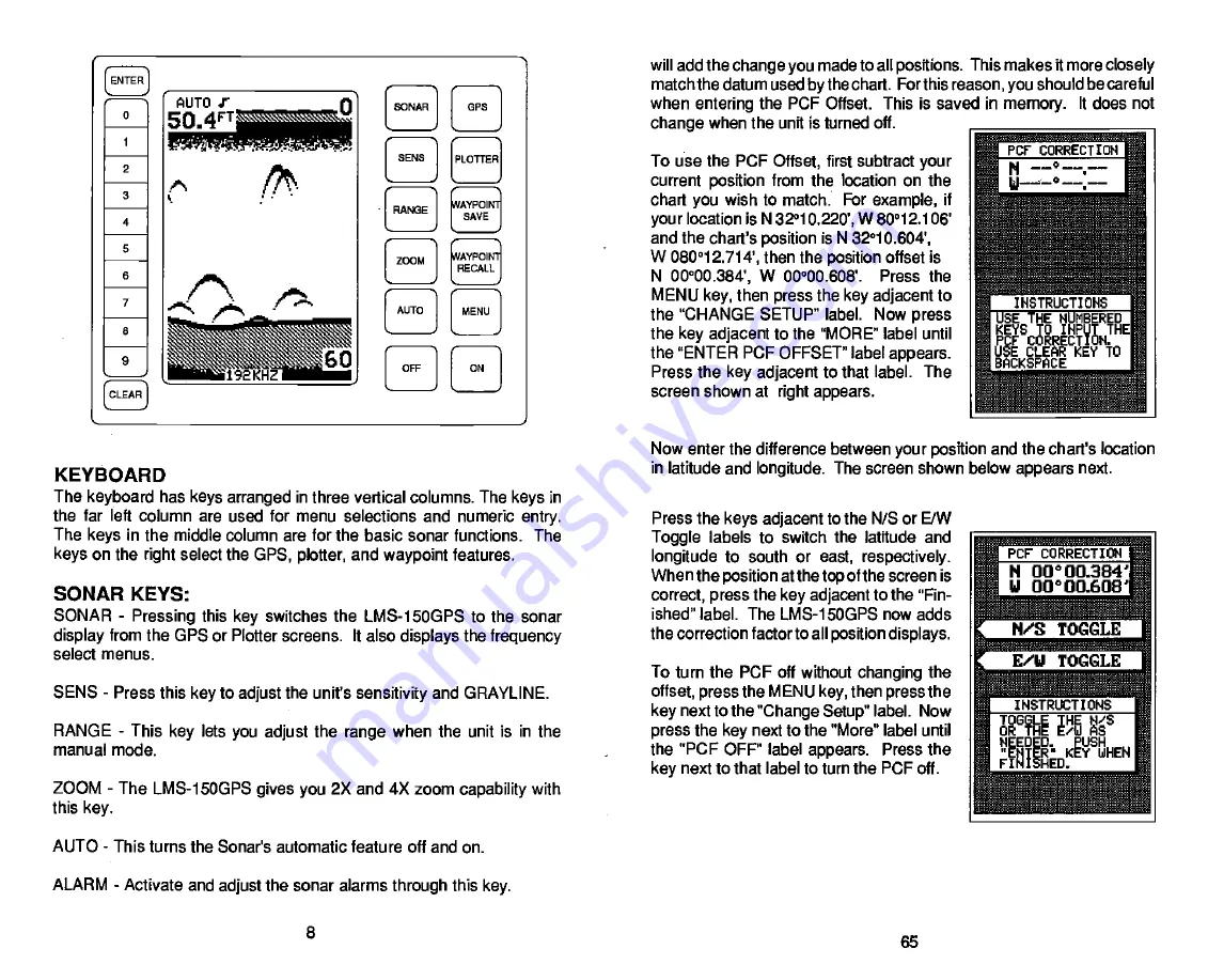 Lowrance LMS-150 GPS Installation And Operation Instructions Manual Download Page 12