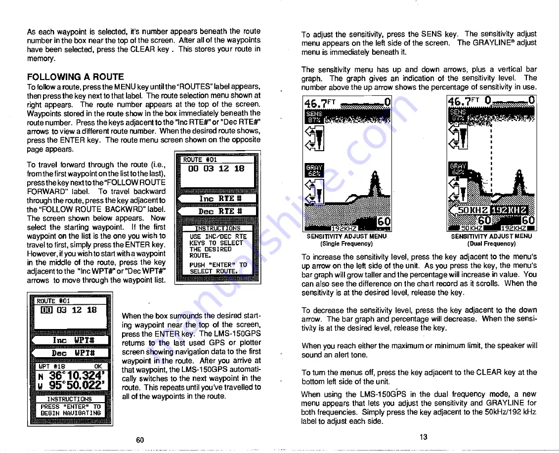 Lowrance LMS-150 GPS Installation And Operation Instructions Manual Download Page 17