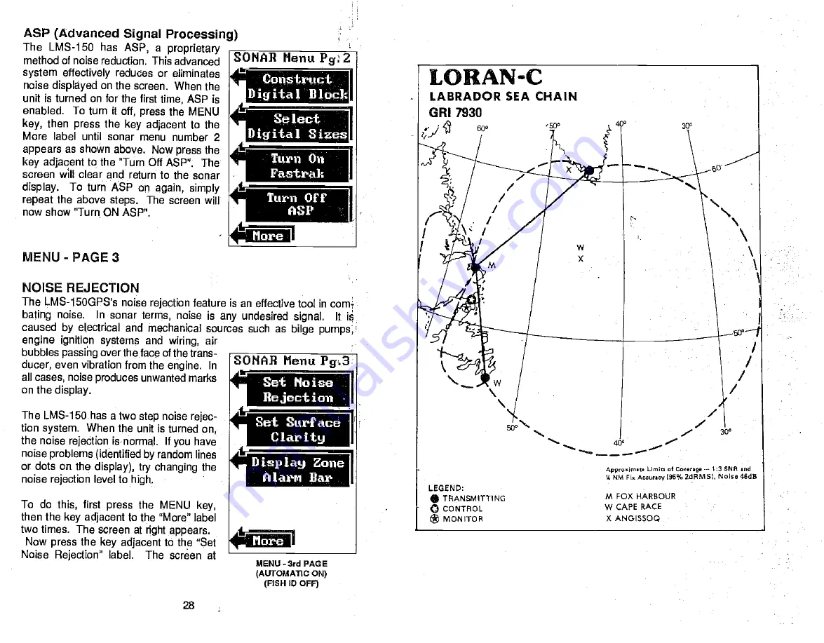 Lowrance LMS-150 Скачать руководство пользователя страница 32