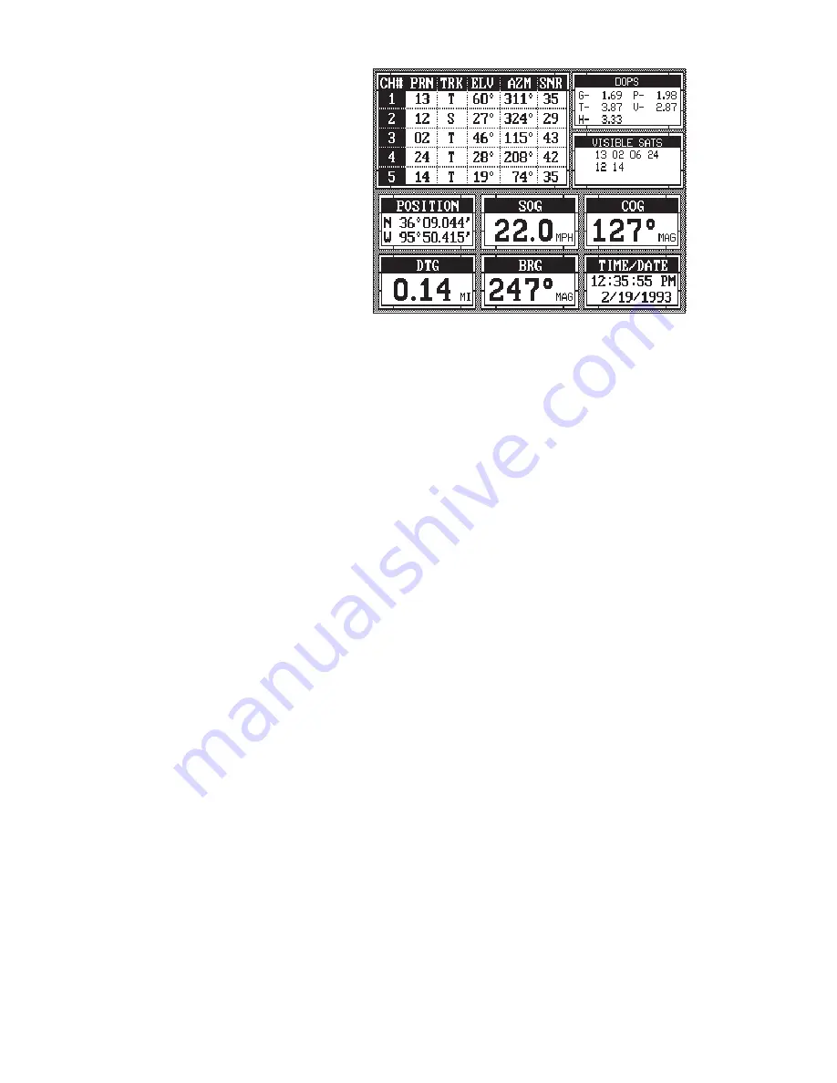 Lowrance LMS-350A Installation And Operation Instructions Manual Download Page 62