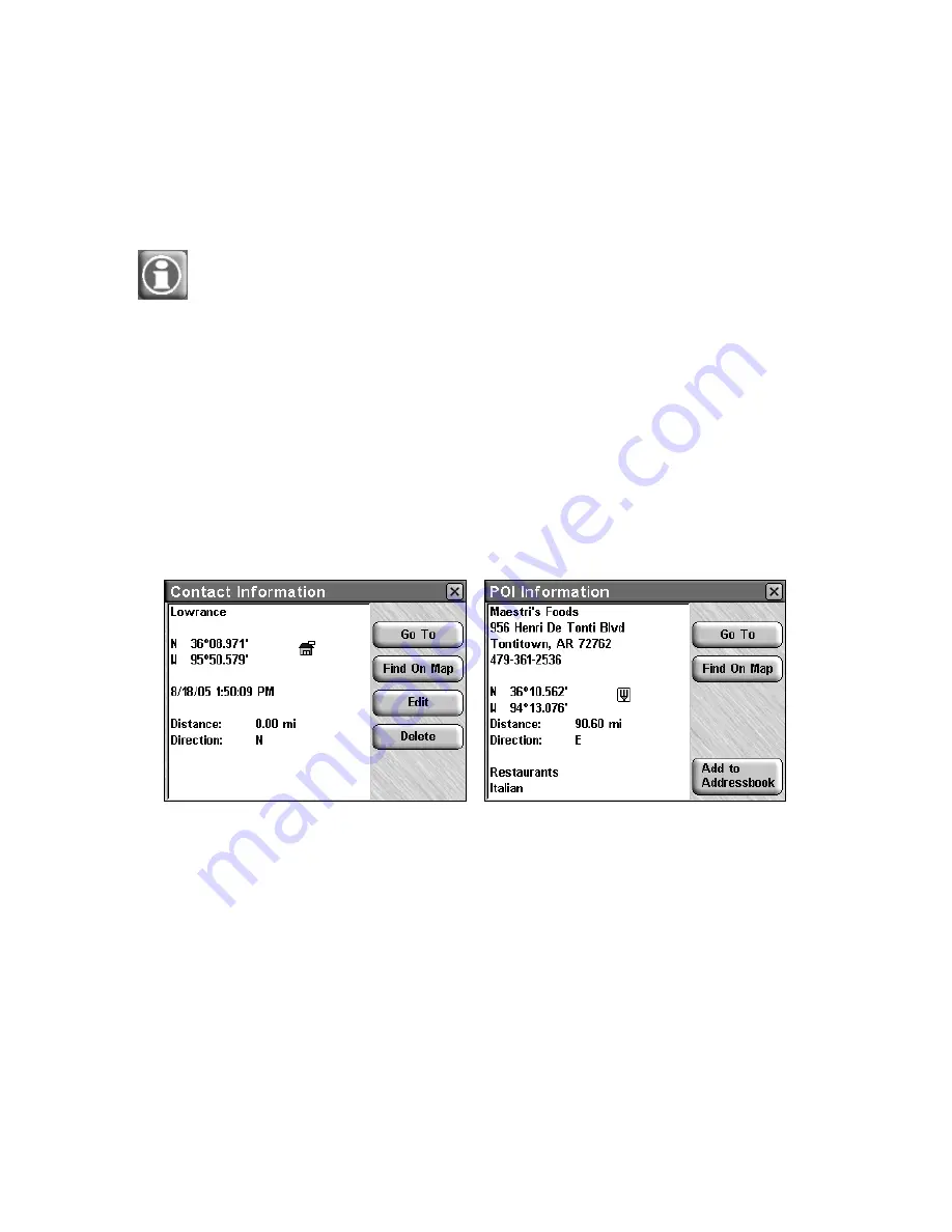 Lowrance Lowrance iWAY 500C Operation Instructions Manual Download Page 22