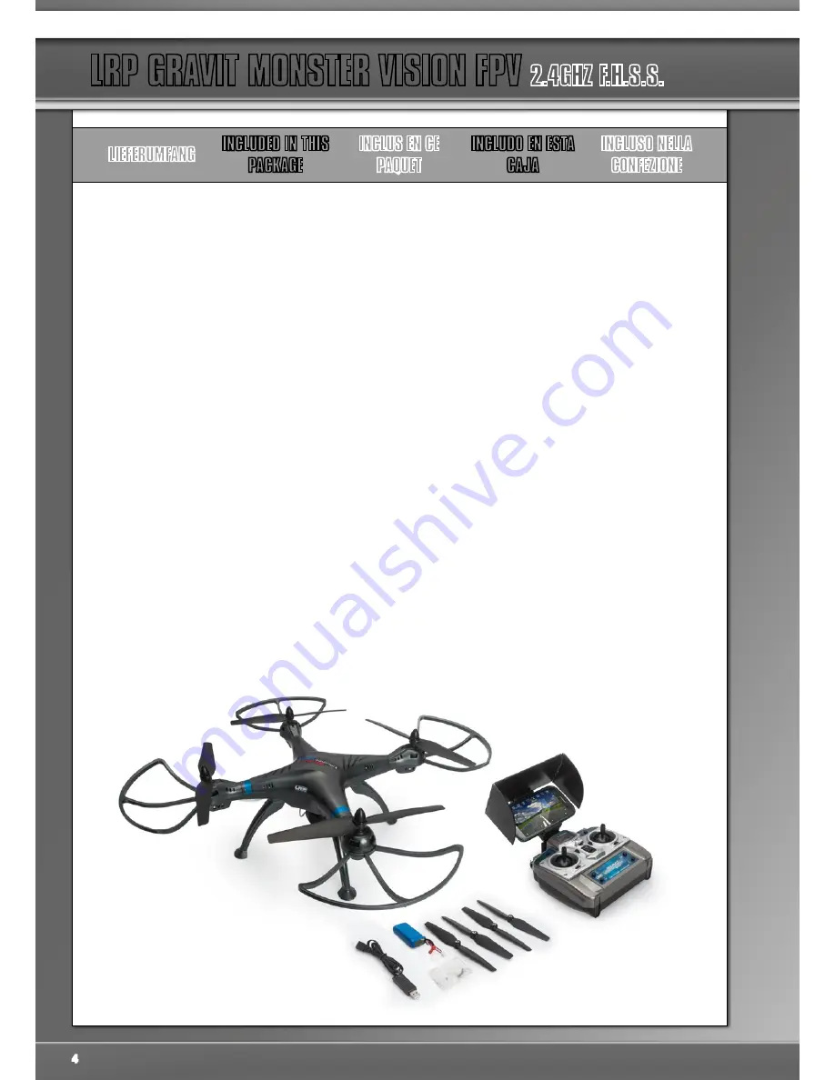 LRP GRAVIT MONSTER VISION FPV User Manual Download Page 4