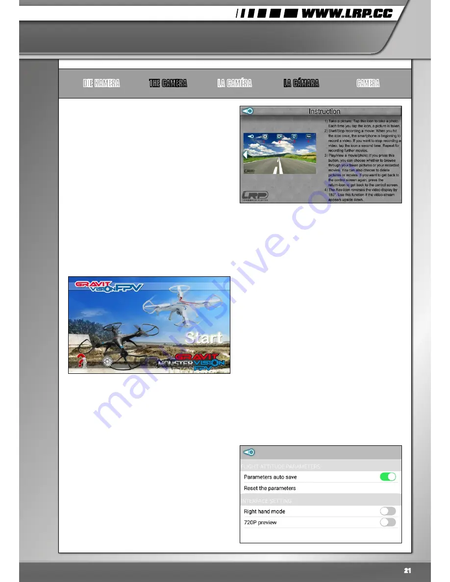 LRP GRAVIT MONSTER VISION FPV User Manual Download Page 21