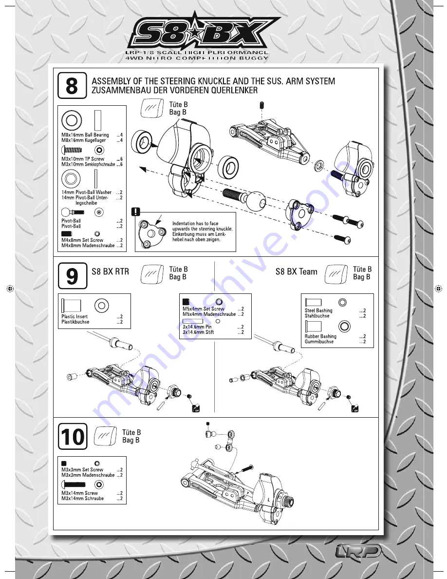 LRP S8 BX Instruction Manual Download Page 6