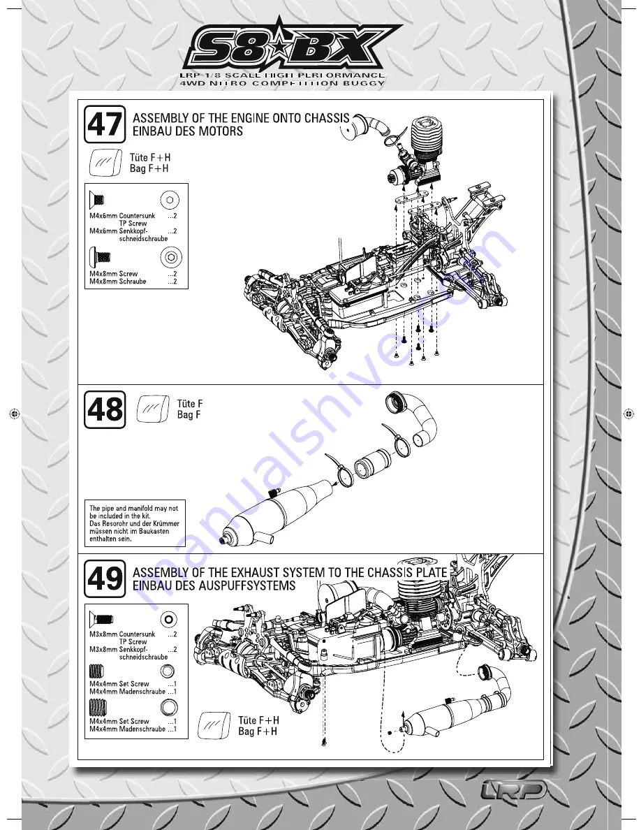 LRP S8 BX Instruction Manual Download Page 22