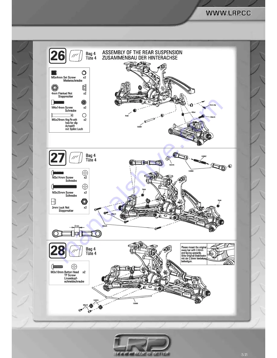 LRP S8 BX2 Instruction Manual Download Page 13