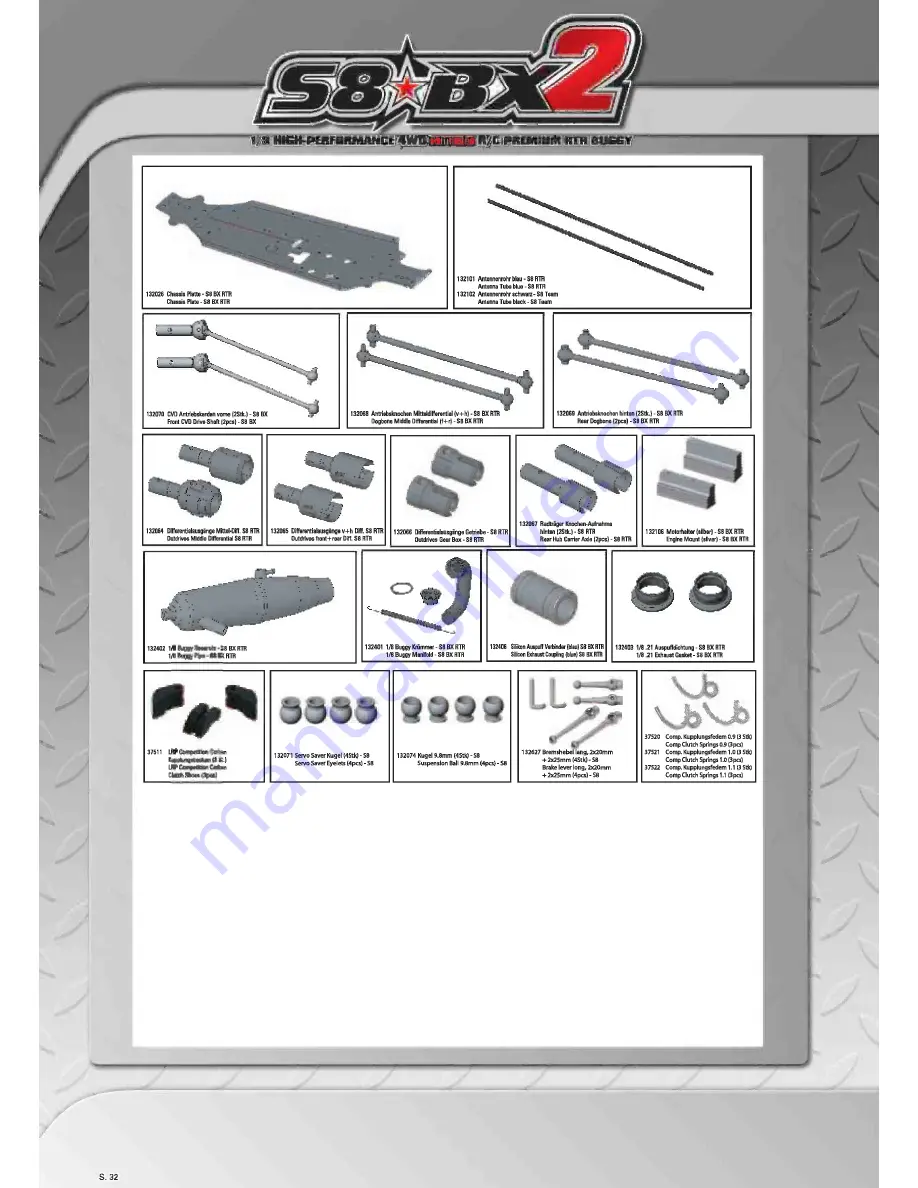 LRP S8 BX2 Instruction Manual Download Page 32