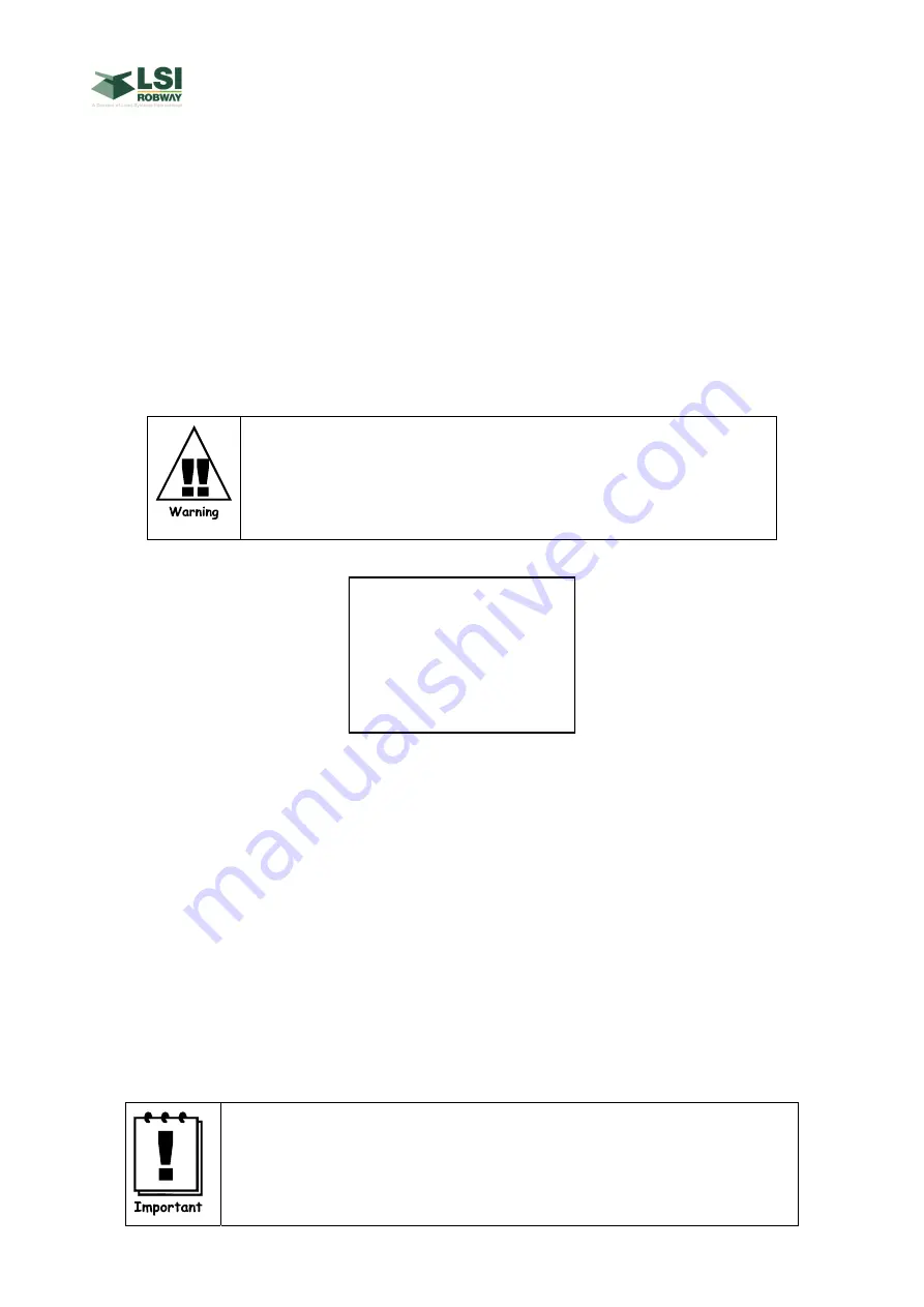 LSI-Robway RCI-1550 LM Instruction Manual Download Page 39