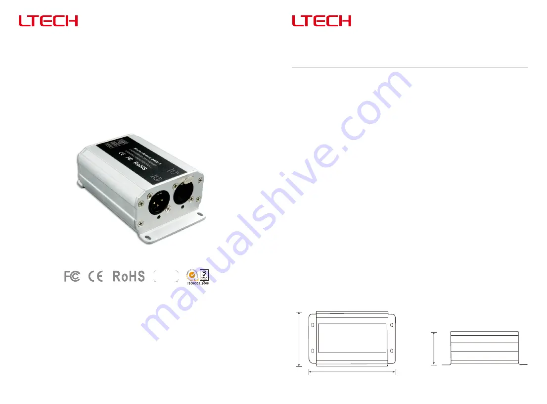 Ltech Artnet-DMX-1 Скачать руководство пользователя страница 1