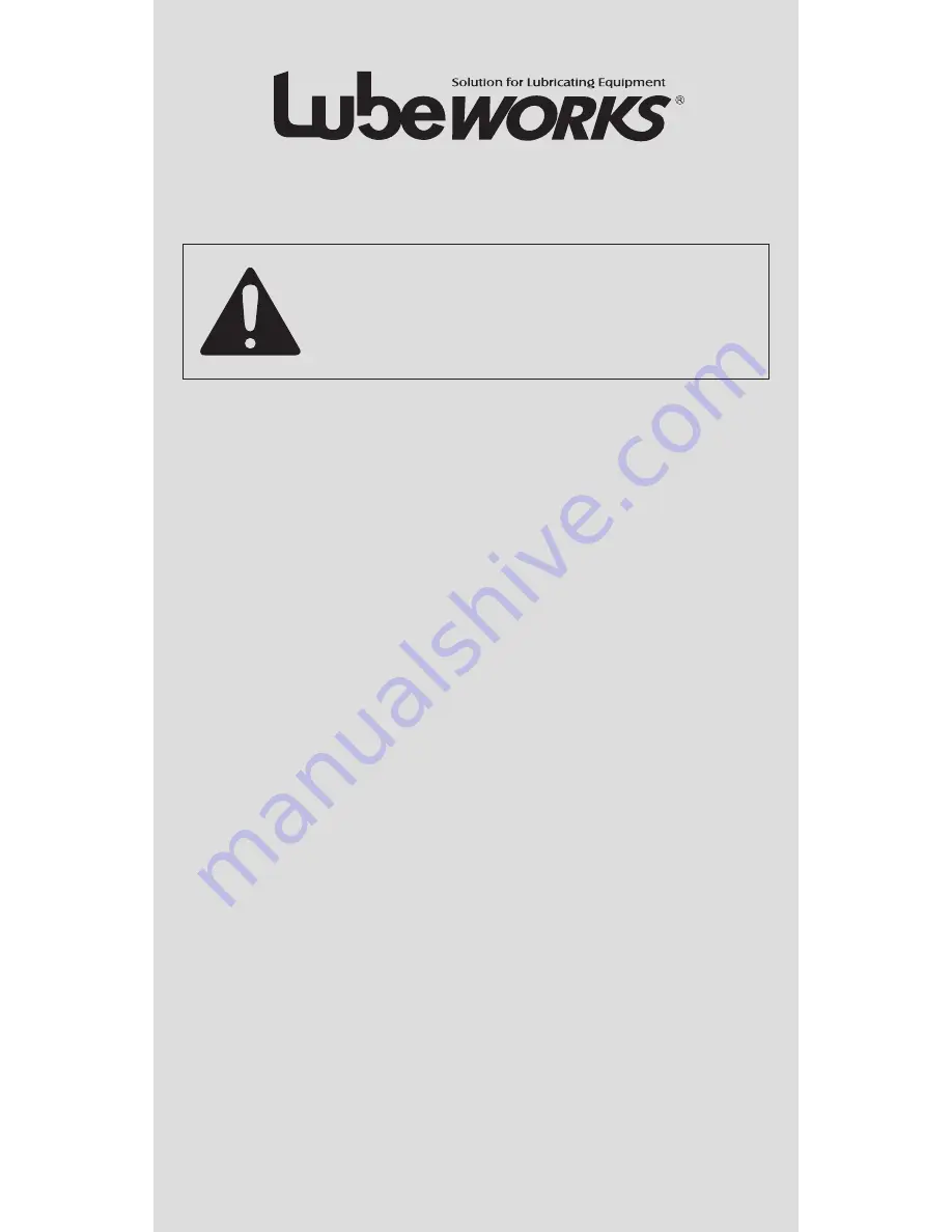 Lubeworks 1813351 Скачать руководство пользователя страница 2