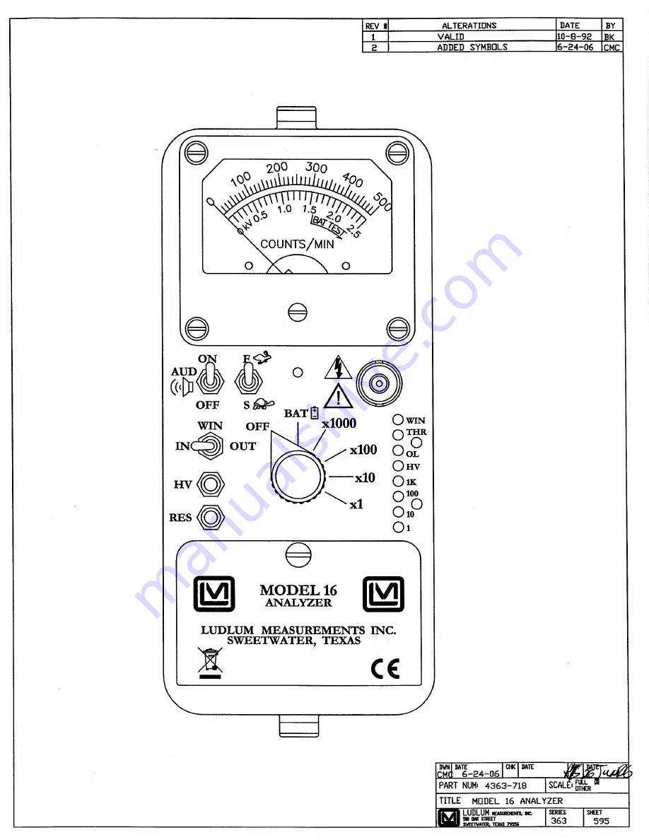 Ludlum Measurements 16 Technical Manual Download Page 4