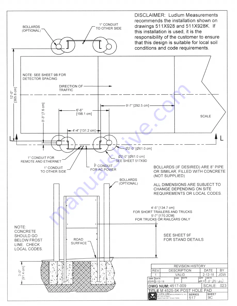 Ludlum Measurements 4525 GENERATION IV Series Installation Manual Download Page 46