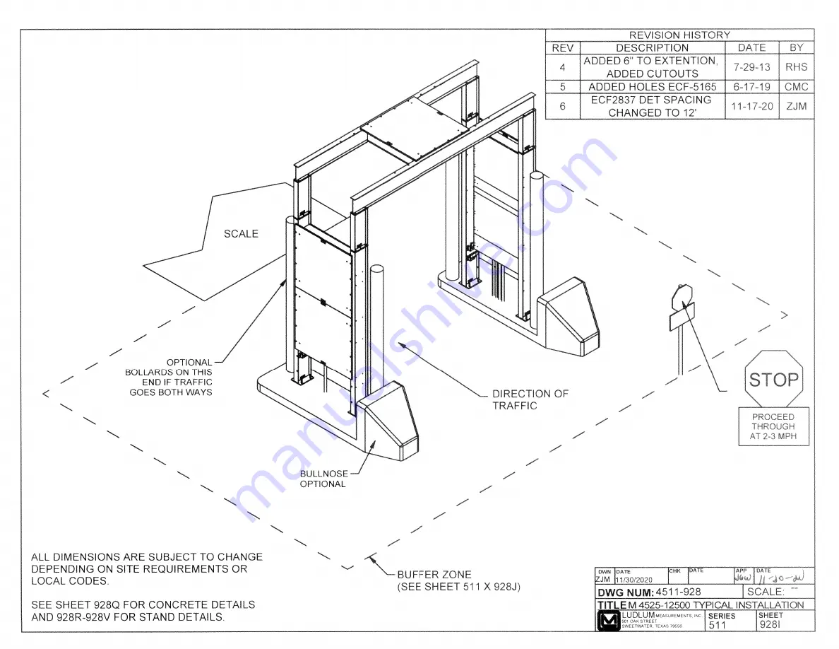 Ludlum Measurements 4525 GENERATION IV Series Installation Manual Download Page 57