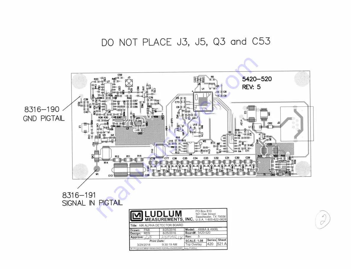 Ludlum Measurements 4906 Technical Manual Download Page 38