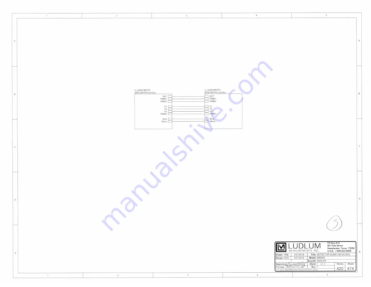 Ludlum Measurements 4906 Technical Manual Download Page 40