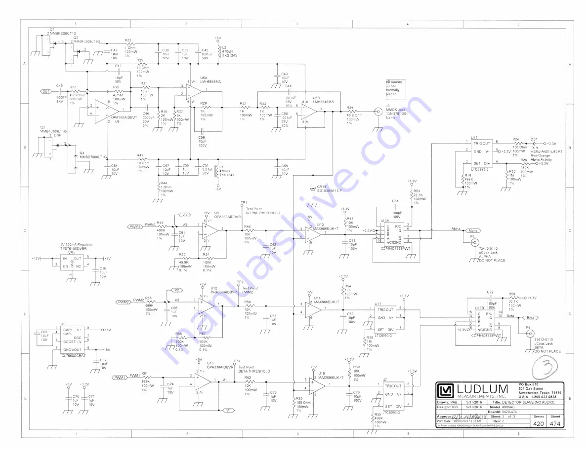 Ludlum Measurements 4906 Technical Manual Download Page 42