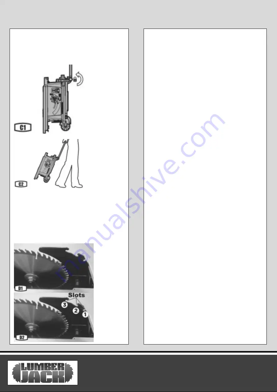 Lumberjack TS254SW Safety And Operating Manual Download Page 12