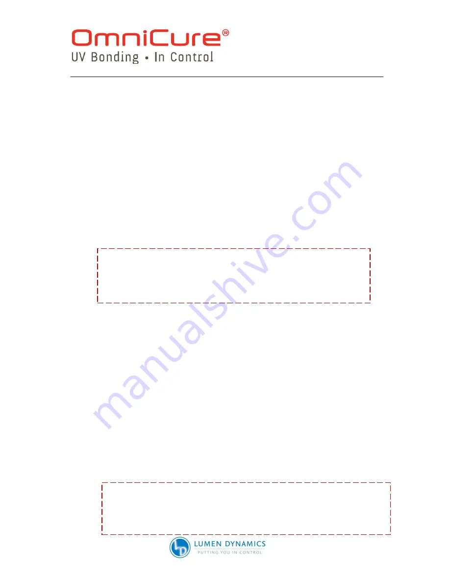 Lumen Dynamics Group OmniCure S2000 User Manual Download Page 53