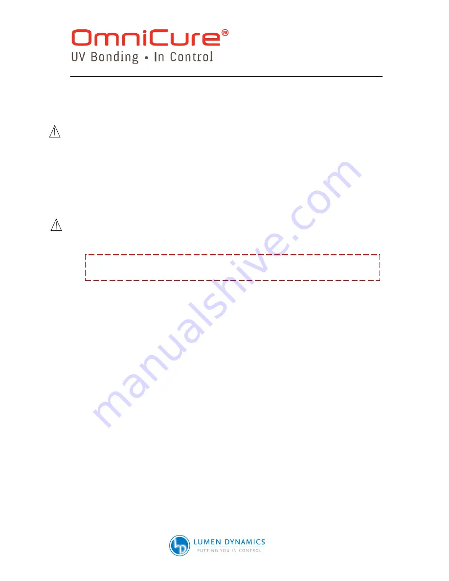 Lumen Dynamics Group OmniCure S2000 User Manual Download Page 61