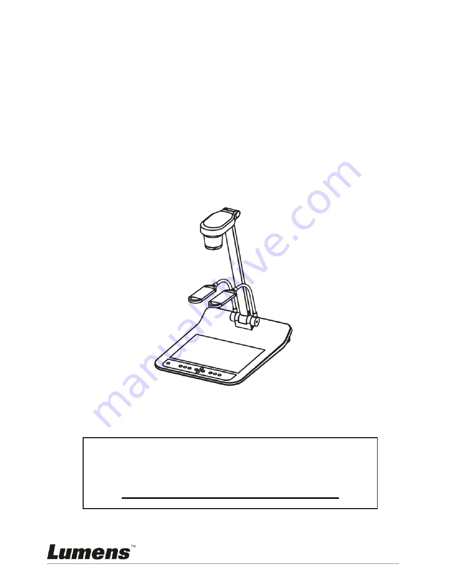 Lumens PS760 User Manual Download Page 1