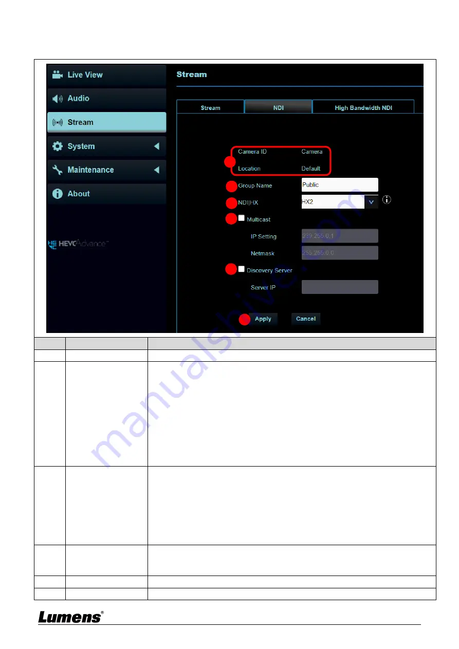 Lumens VC-A71P-HN User Manual Download Page 31