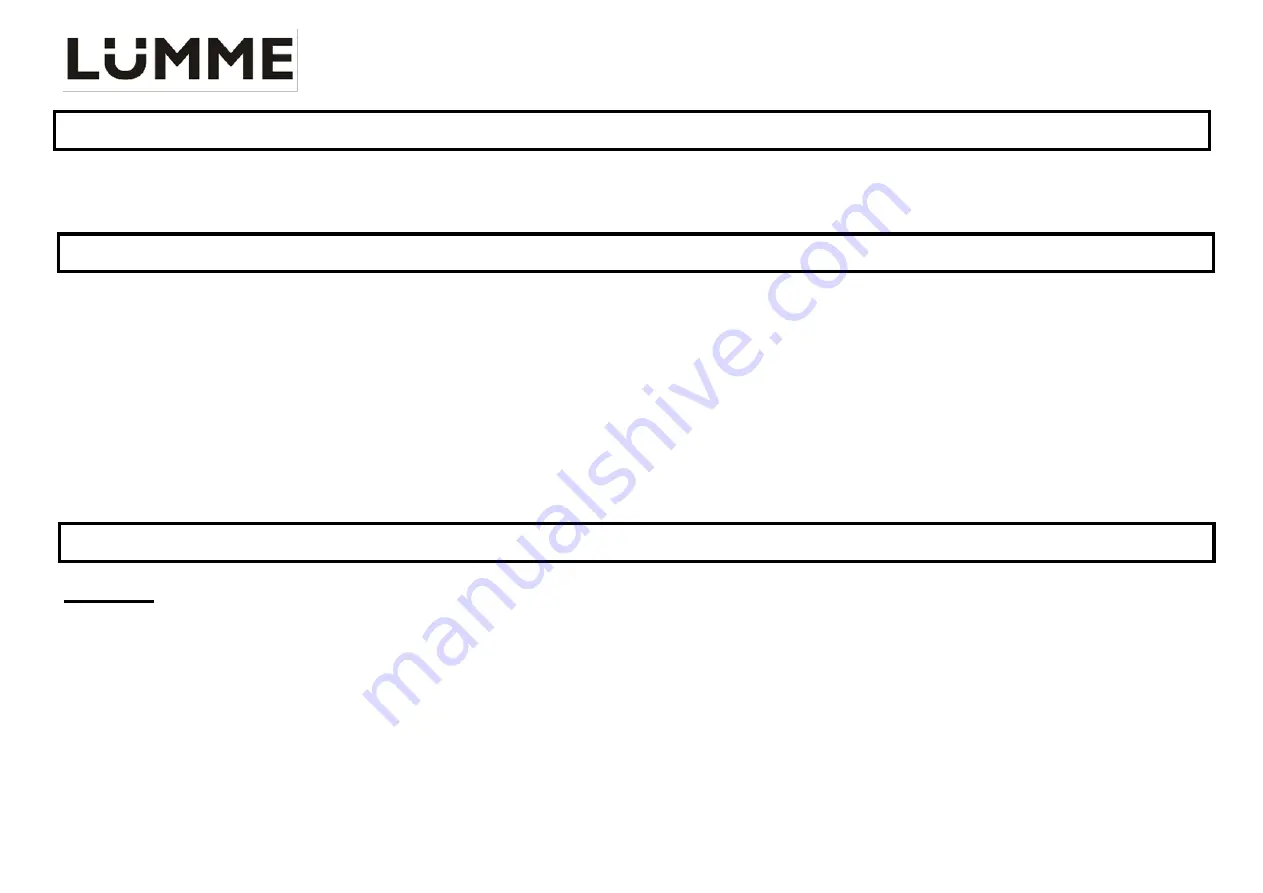 Lumme LU-139 User Manual Download Page 6