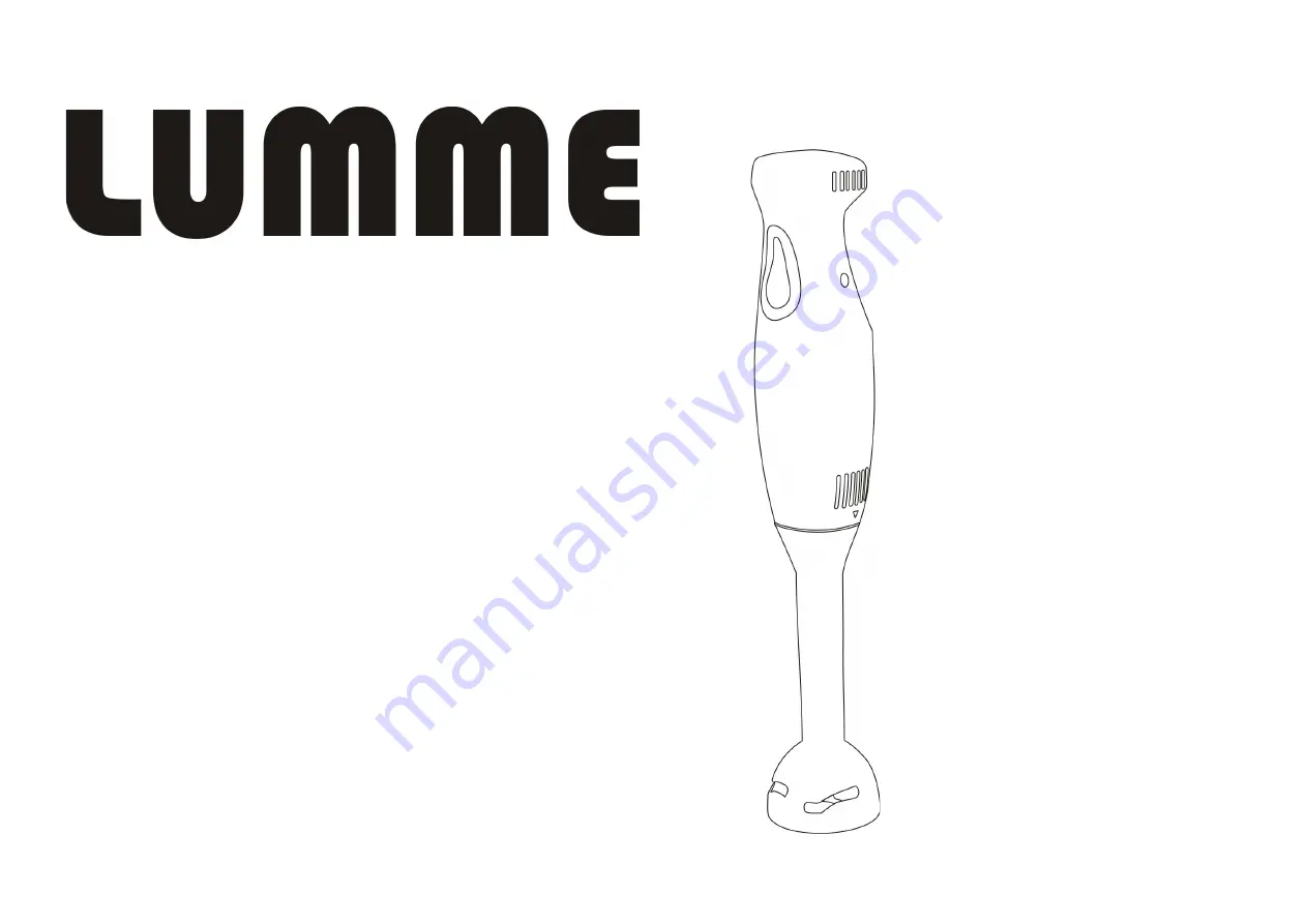 Lumme LU-1821 Instruction Manual Download Page 1