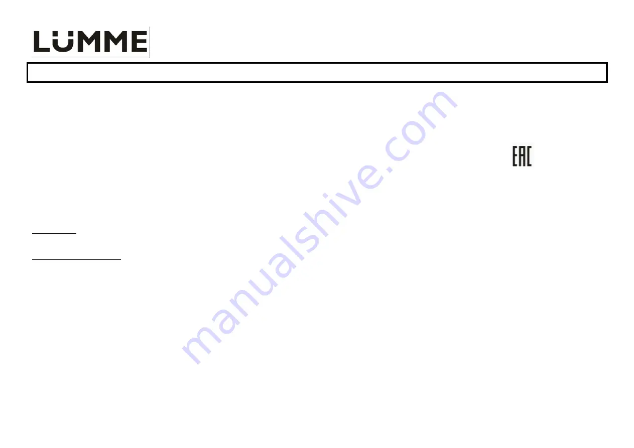 Lumme LU-295 User Manual Download Page 6