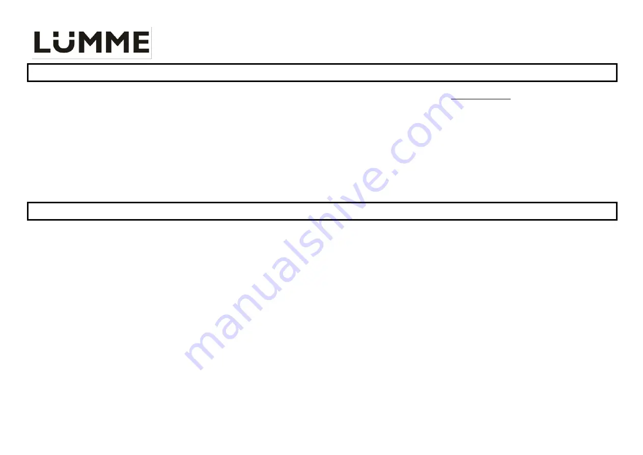 Lumme LU-295 User Manual Download Page 20