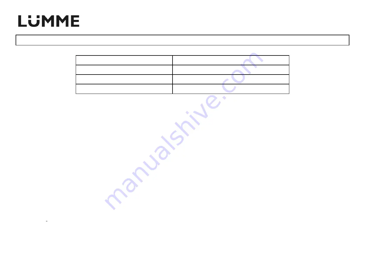 Lumme LU-3207 User Manual Download Page 19