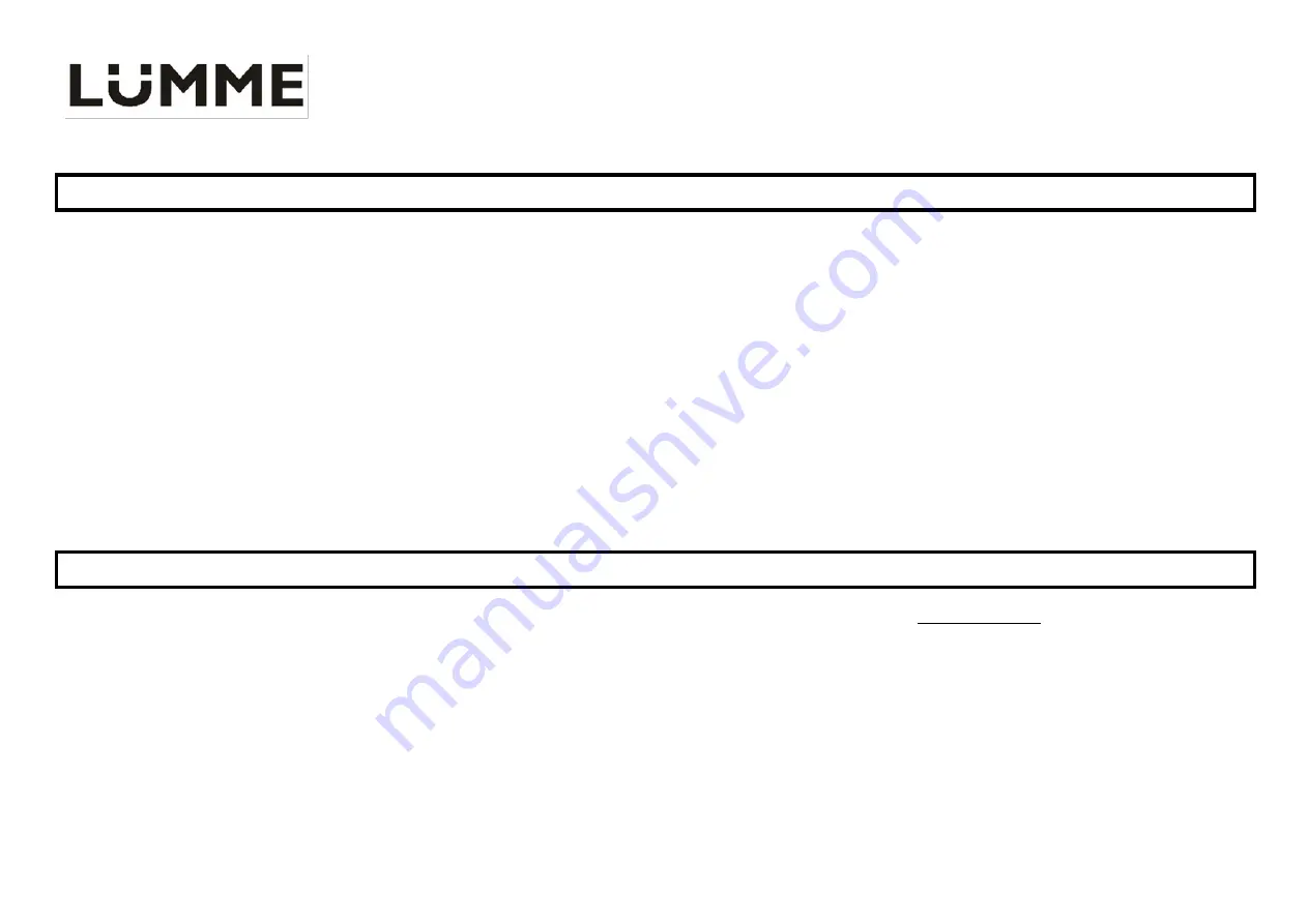 Lumme LU-3614 User Manual Download Page 13