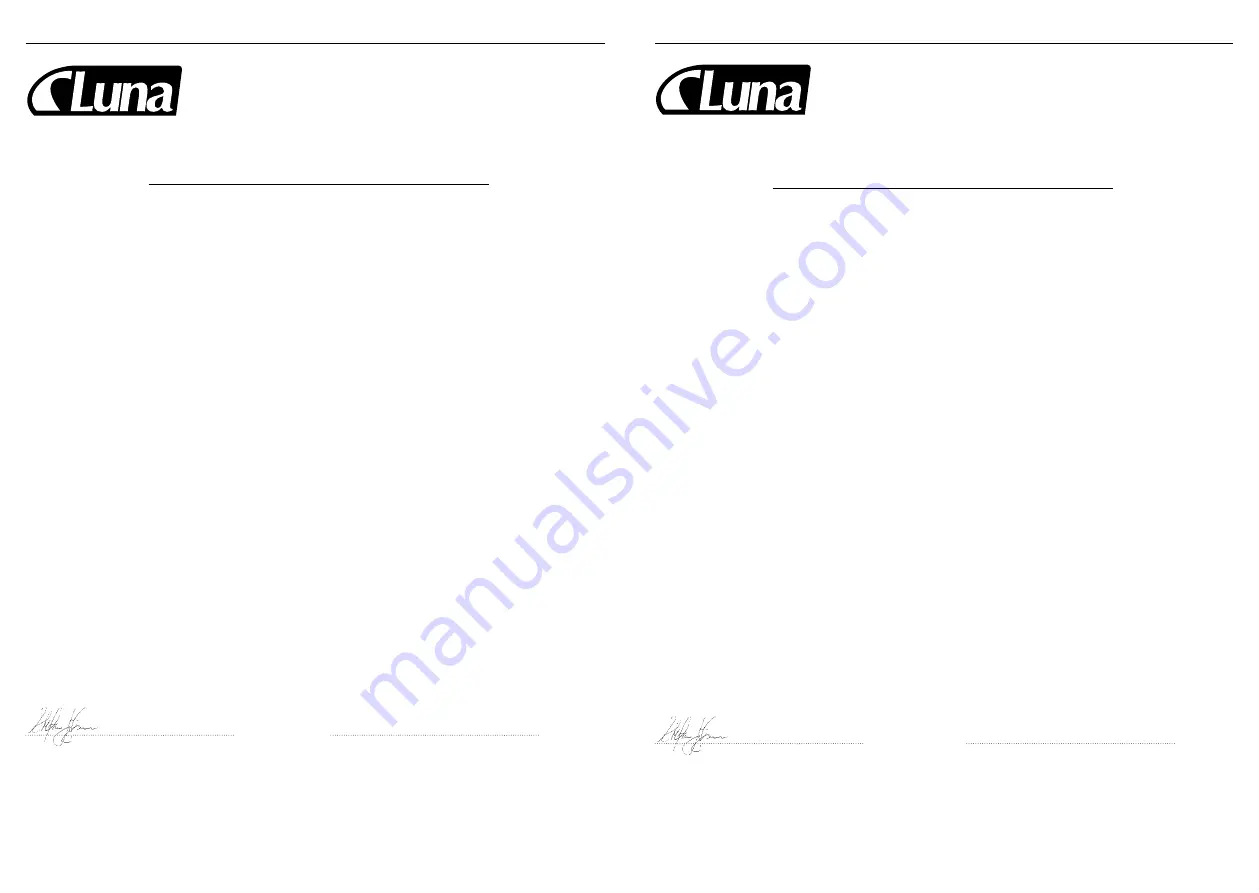 Luna 21124-0106 Manual Download Page 38