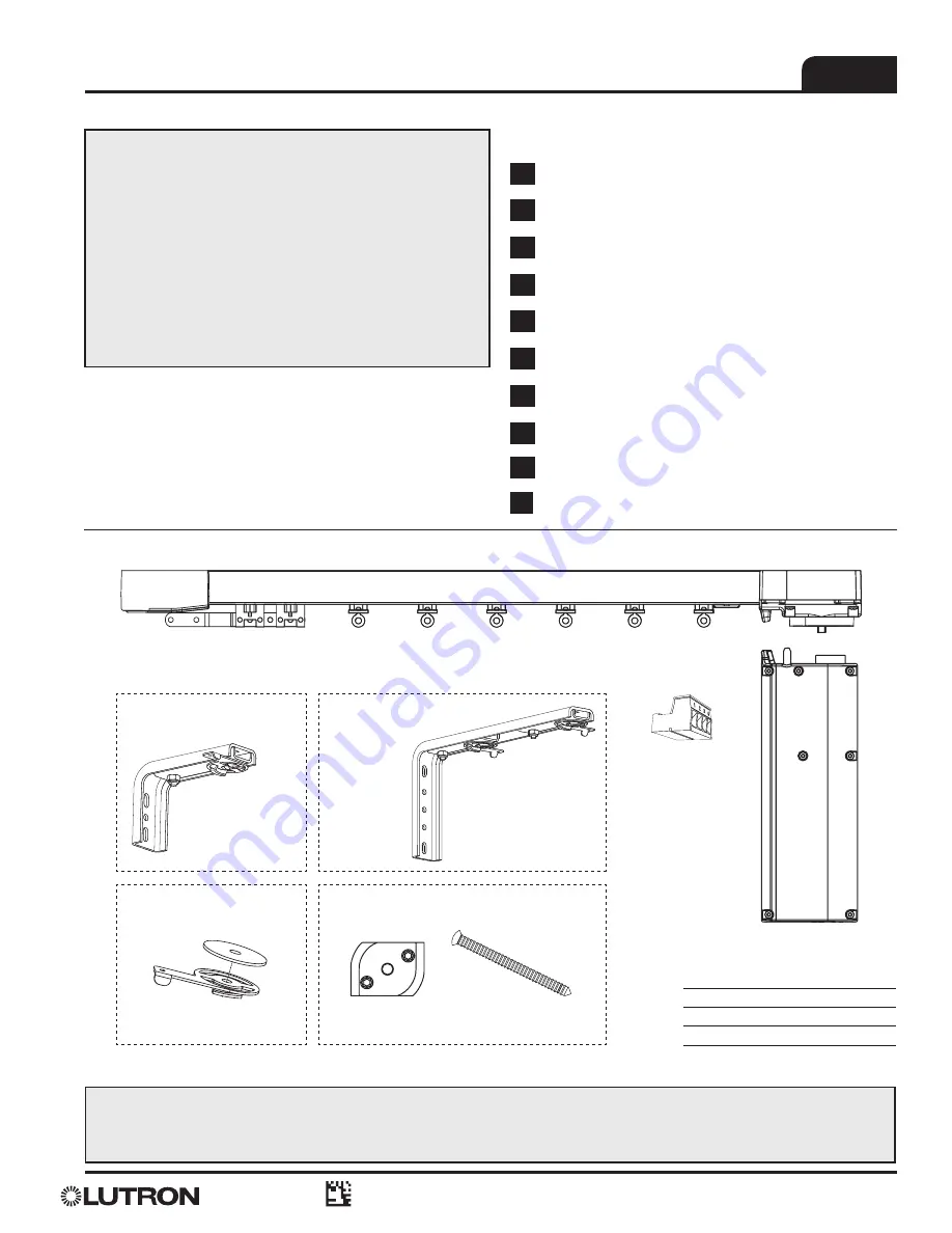 Lutron Electronics Sivoia QS Installation Manual Download Page 1