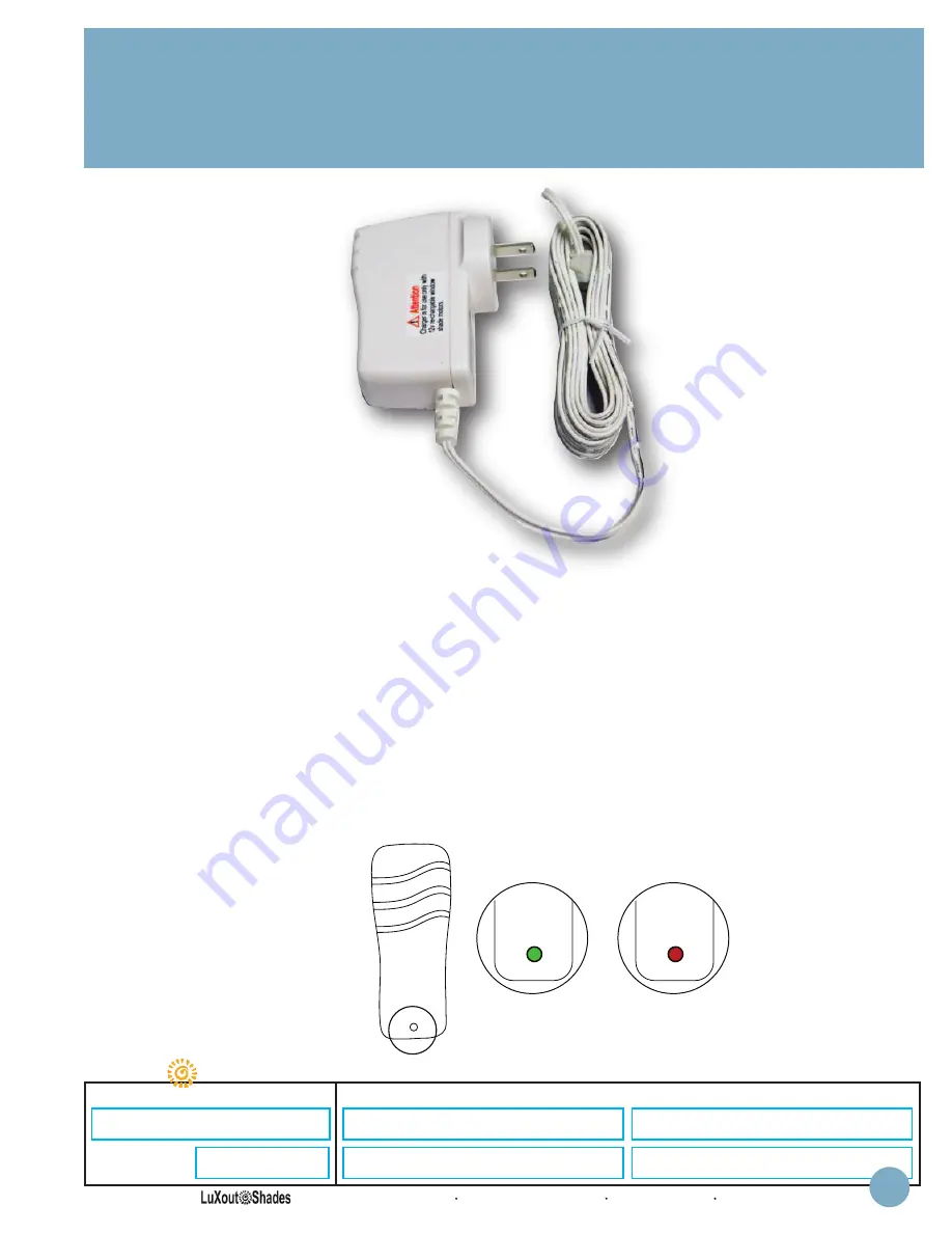 LuXout Shades LSPP-12V-29A-18S Instructions Manual Download Page 2