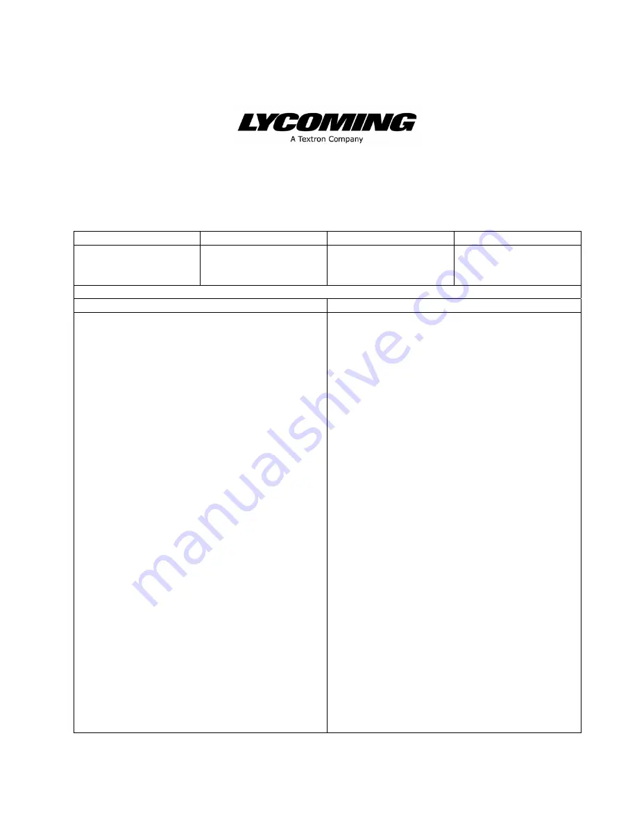 Lycoming AIO-360 Series Operator'S Manual Download Page 6