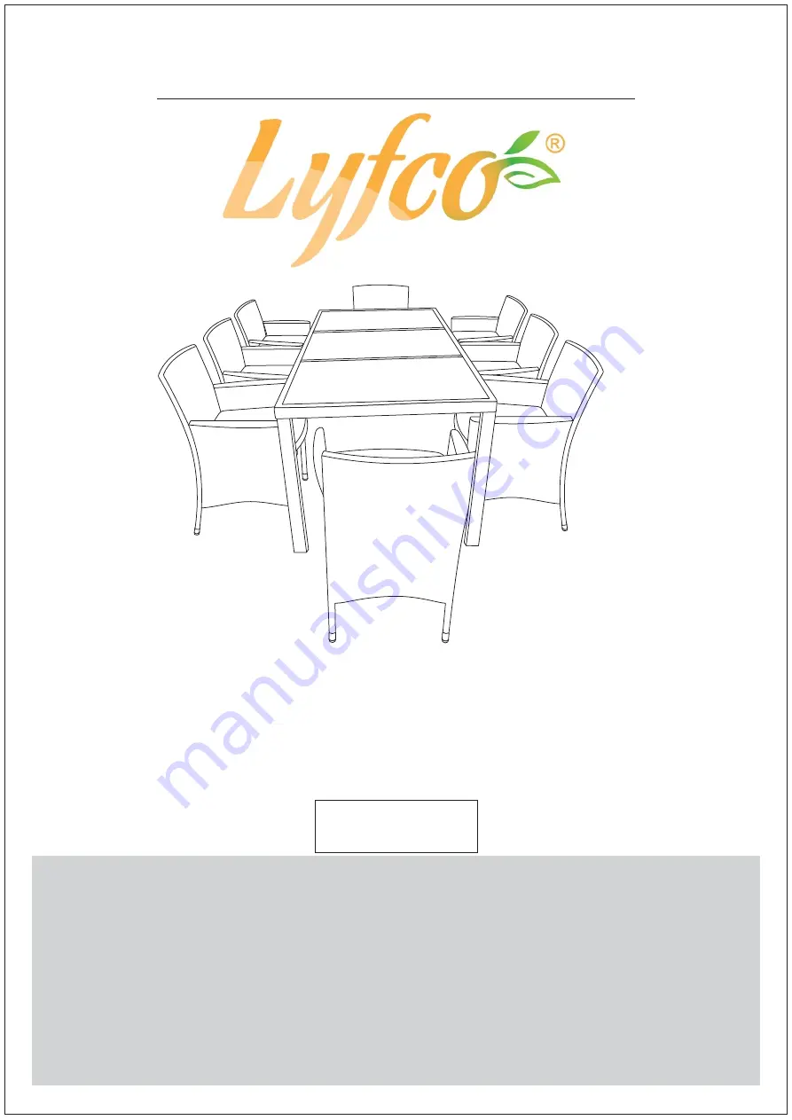 Lyfco Lysekil Assembly Manual Download Page 1