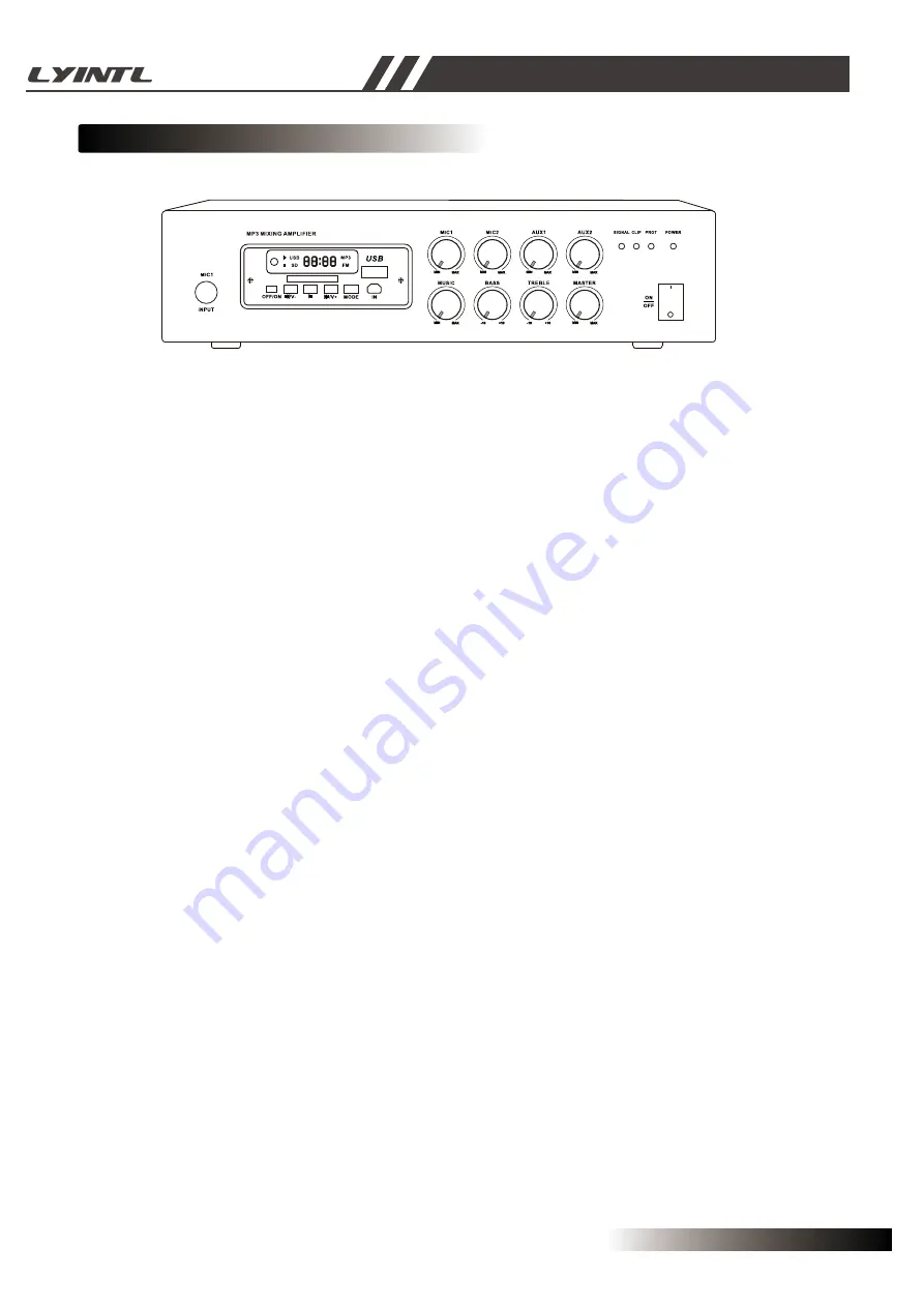 LYINTL PM-6060MB User Manual Download Page 5