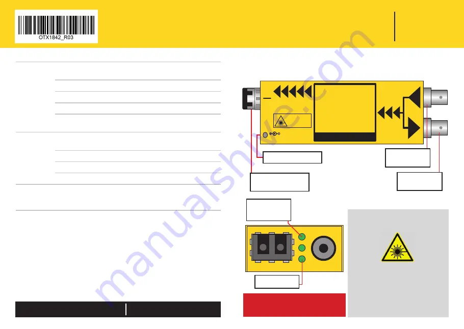 LYNXTechnik Yellobrik OTX 1842 Скачать руководство пользователя страница 1